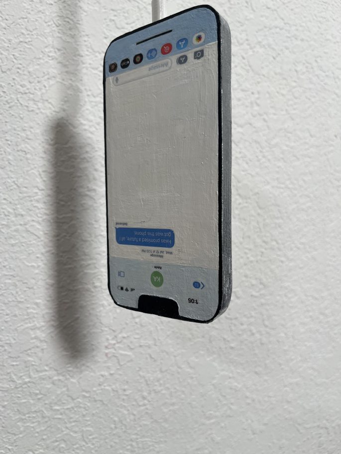 I was promised a future, all I got was this phone oil on dual panels 1:1 ratio