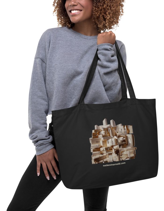 Brooklyn Based Artist Large Organic Tote Bag